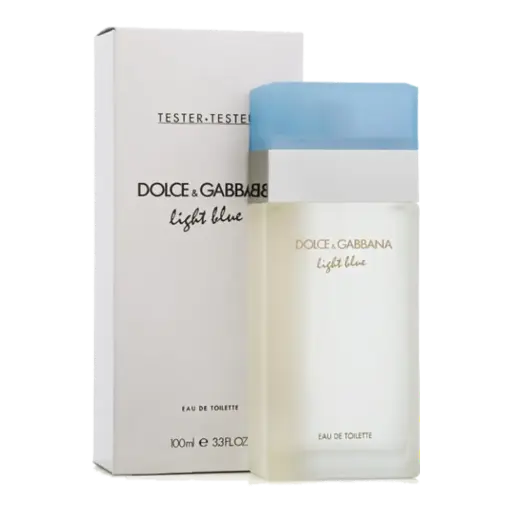 [ALL0081] TESTER DOLCE GABBANA LIGHT BLUE FEM EDT 100ML